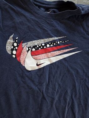 Nike Navy Blue Graphic Swoosh Tee